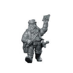 Dwarf Postman Miniature Stern Courier NPC Messenger - Vae Victis - We Print Miniatures