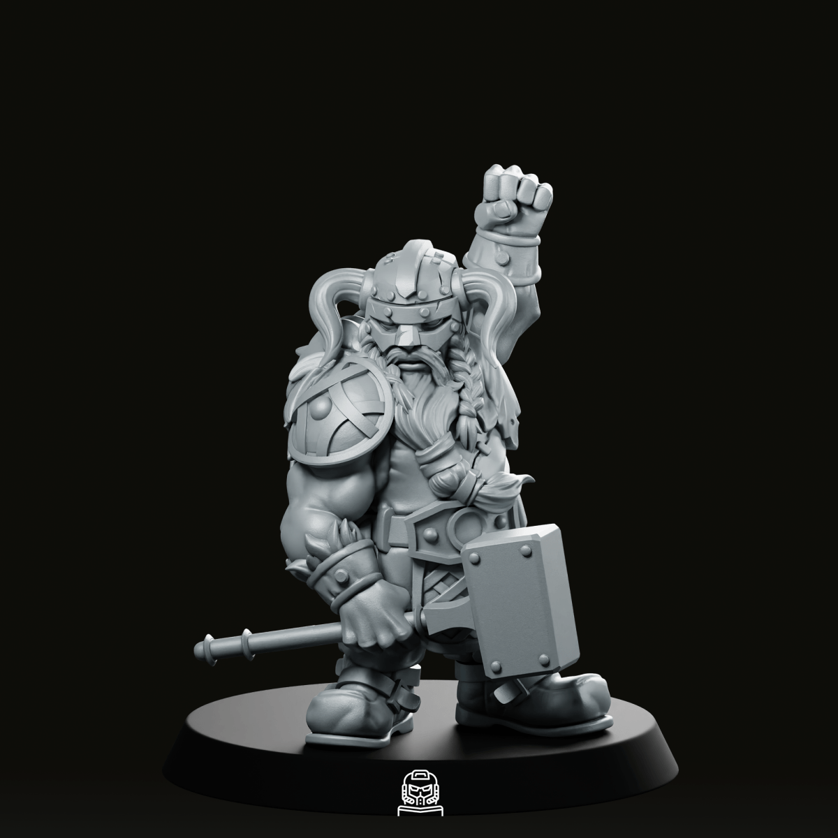 Dwarf Viking Miniature - CastNPlay - We Print Miniatures