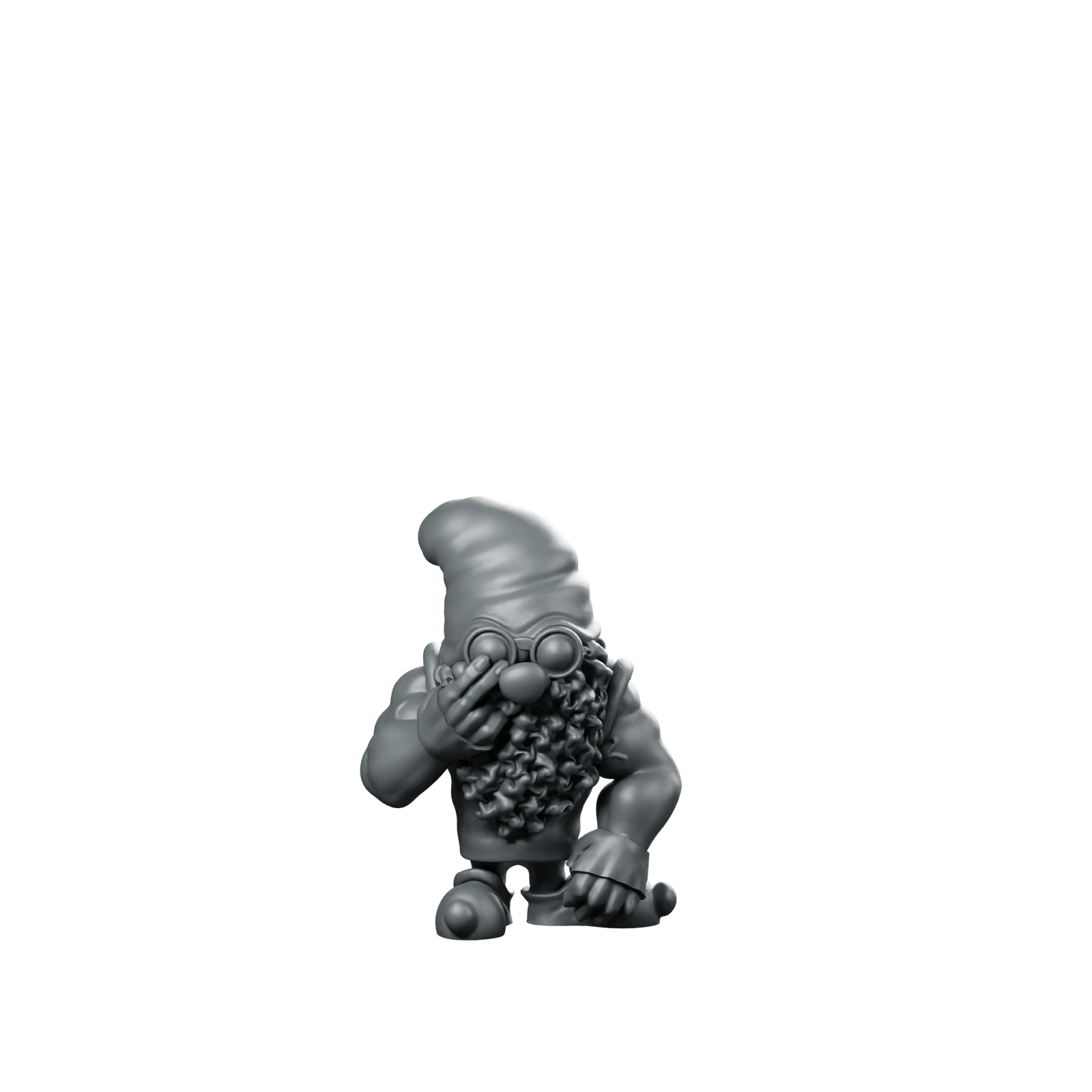 Dwarf3 Wargaming Miniature Gnome Scout Goggle Miniature 360 Spin 01