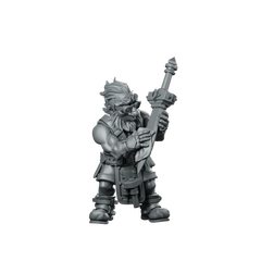 Dwarven Blacksmith Stannor Miniature Rugged Marksman Forge Miniature 360 Spin 01