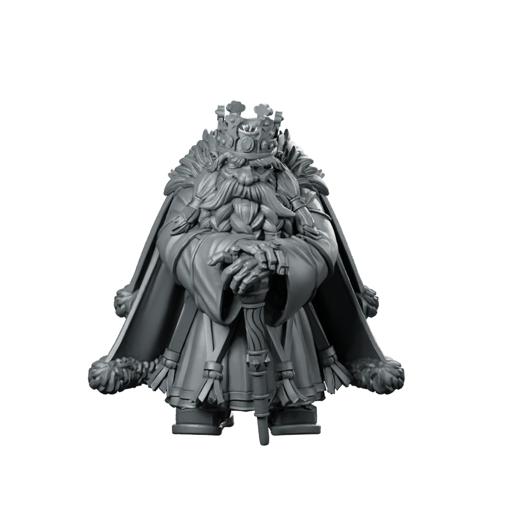 Dwarven King Durnar Goldheart B Miniature Regal Miniature 360 Spin 01