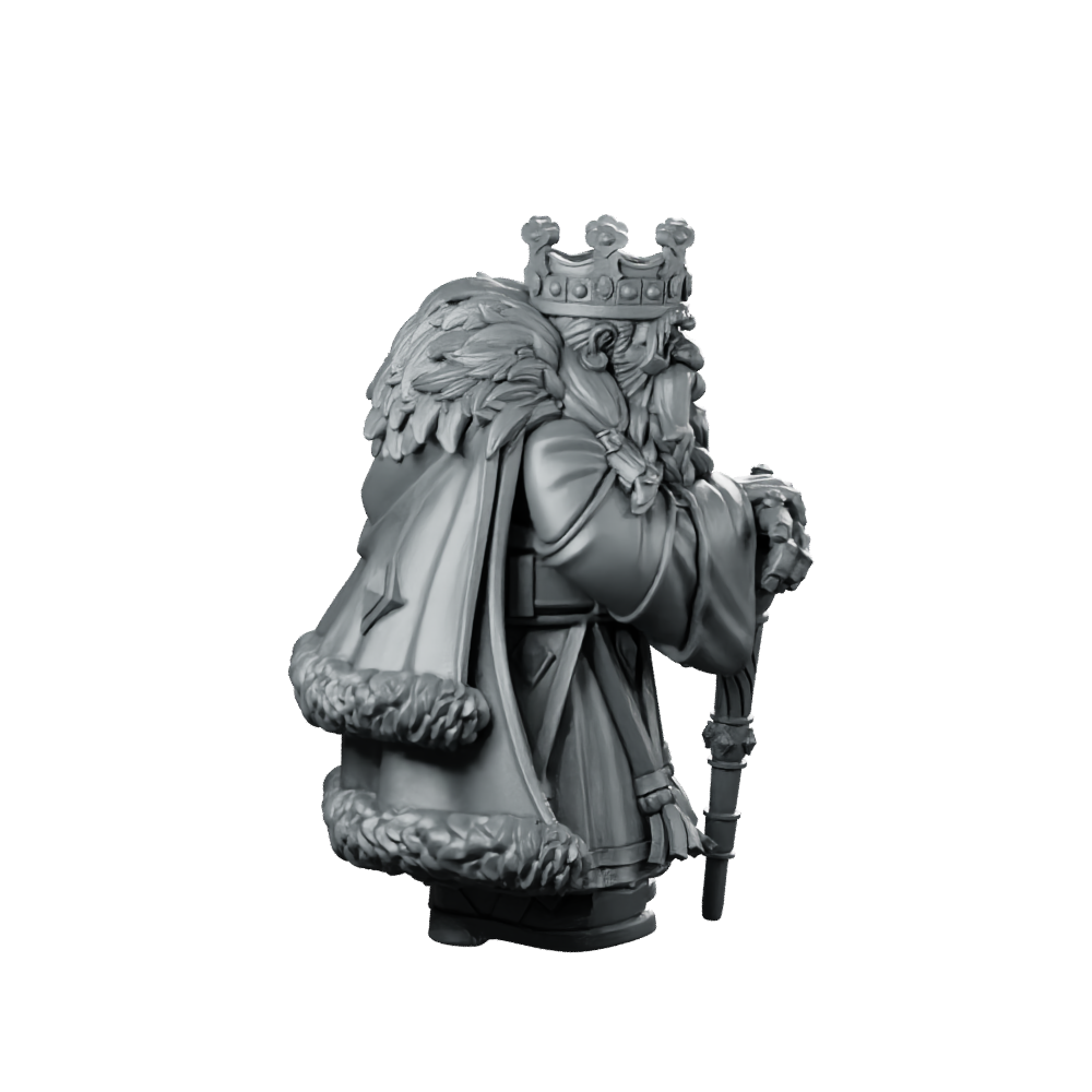 Dwarven King Durnar Goldheart B Miniature Regal Miniature 360 Spin 03