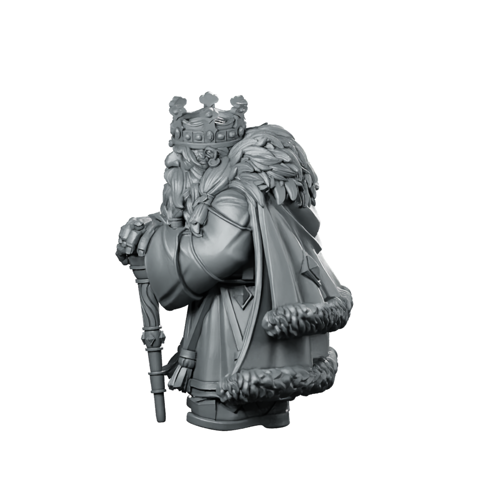 Dwarven King Durnar Goldheart B Miniature Regal Miniature 360 Spin 07