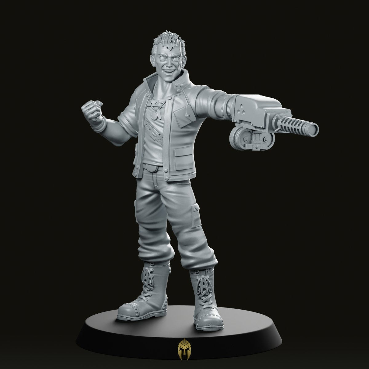 Dyne Cyberpunk Miniature - We Print Miniatures