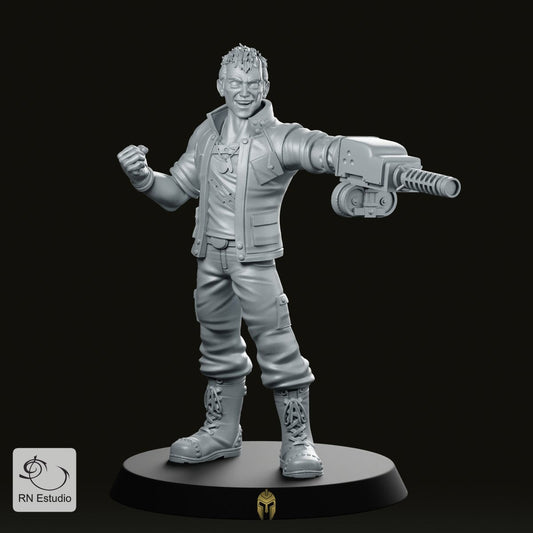 Dyne Cyberpunk Miniature - We Print Miniatures