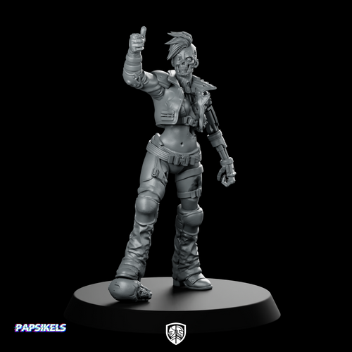 E 900 Heroes Never Die Miniature Cyberpunk Veteran