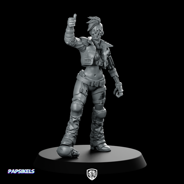 E 900 Heroes Never Die Miniature Cyberpunk Veteran
