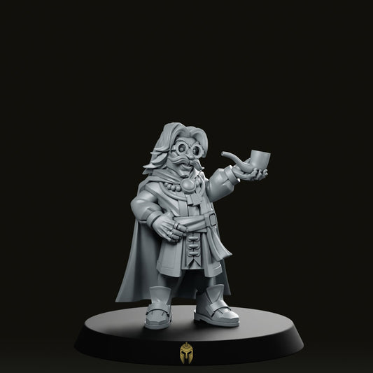 Earl Anders Intellectual Halfling Miniature - CastNPlay - We Print Miniatures