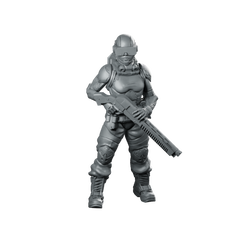 Echo Runner Pose1 Miniature Visor Trooper Miniature 360 Spin 01