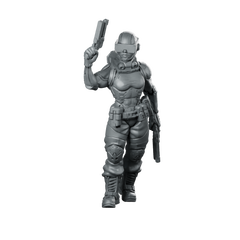 Echo Runner Pose2 Miniature Visor Trooper Miniature 360 Spin 01
