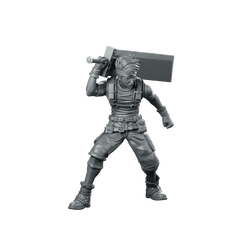 Eco Terrorist Insurgent Strategist Ex Soldier Miniature - Papsikels Miniatures - We Print Miniatures