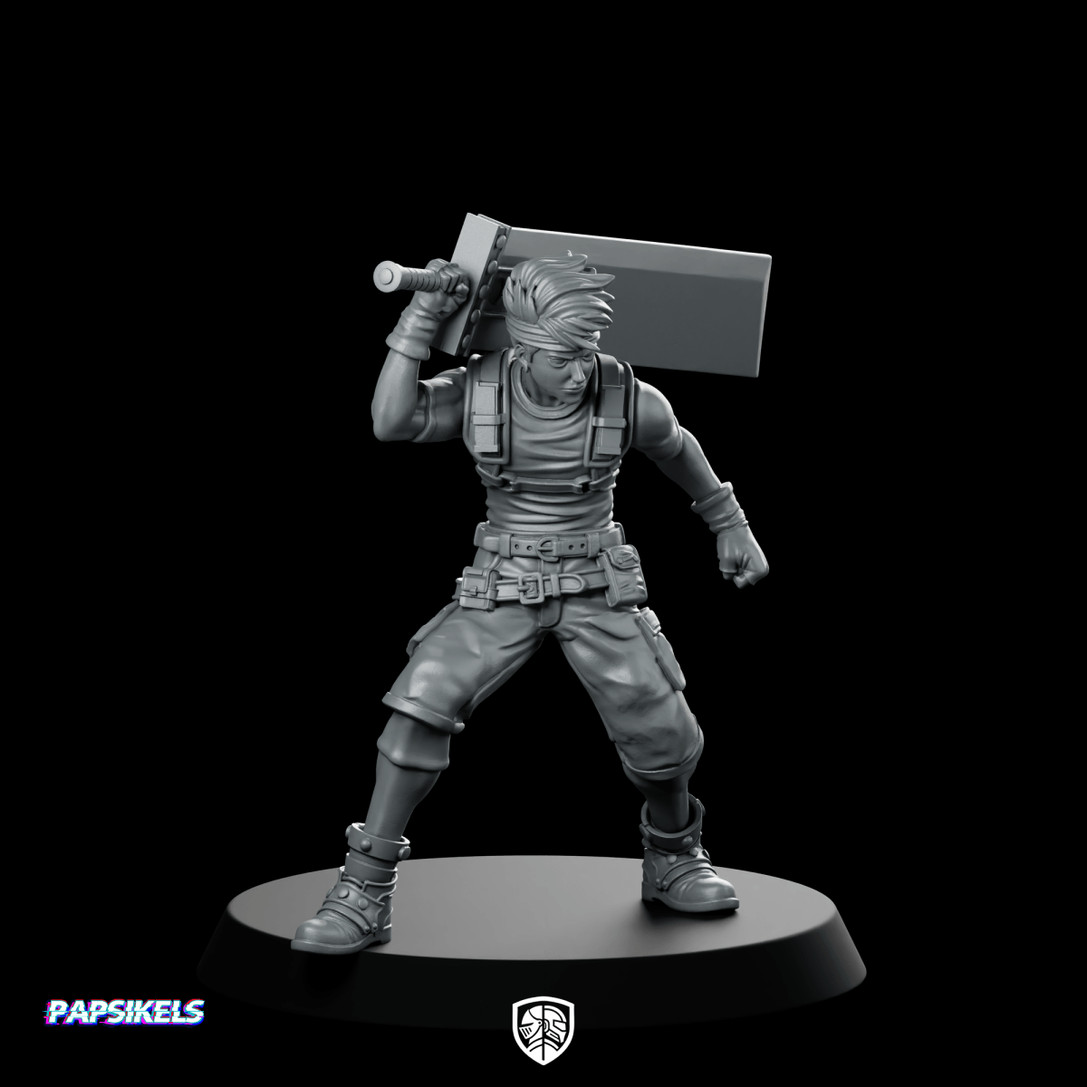 Eco Terrorist Insurgent Strategist Ex Soldier Miniature - Papsikels Miniatures - We Print Miniatures