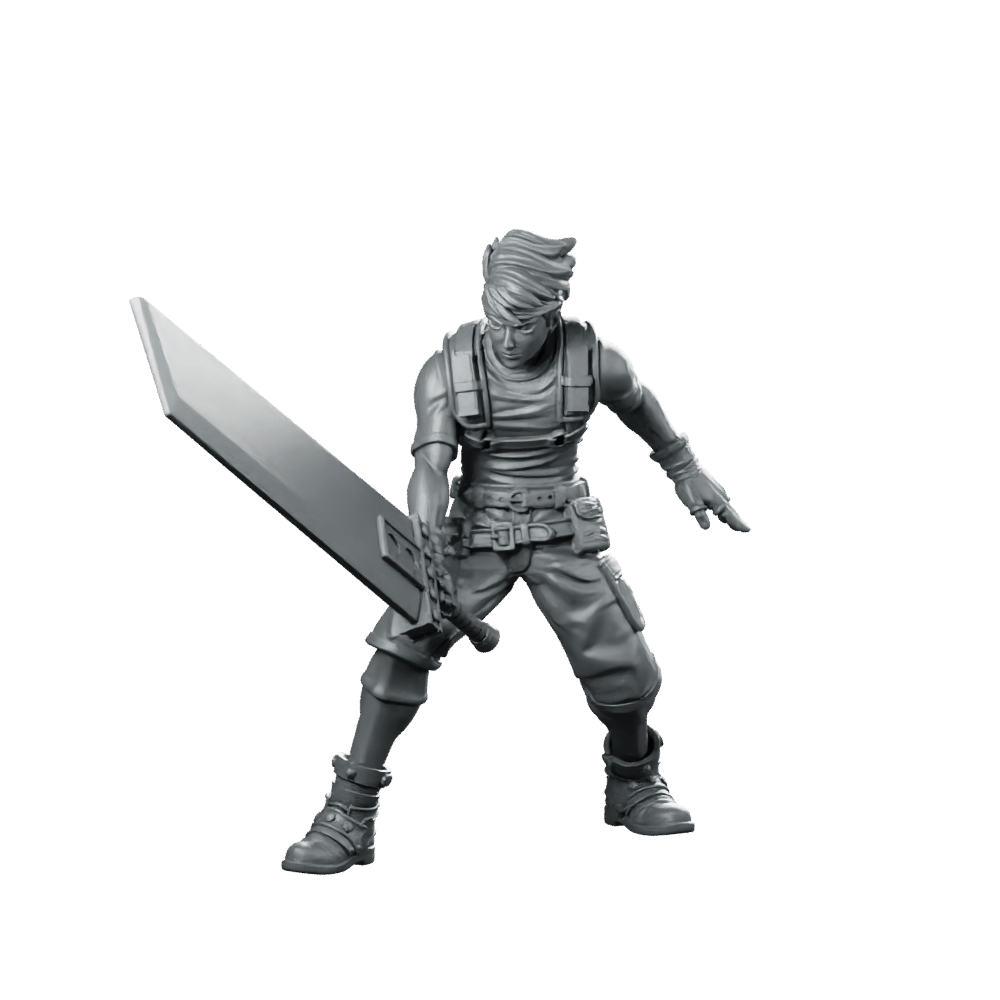 Eco Terrorist Insurgent Strategist Fighter Miniature Blade - Papsikels Miniatures - We Print Miniatures