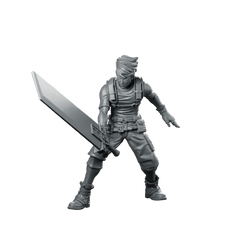Eco Terrorist Insurgent Strategist Fighter Miniature Blade - Papsikels Miniatures - We Print Miniatures