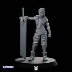 Eco Terrorist Insurgent Strategist Mercenary Miniature Cyber - Papsikels Miniatures - We Print Miniatures