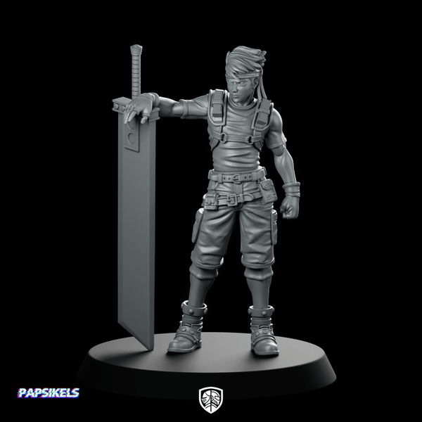 Eco Terrorist Insurgent Strategist Mercenary Miniature Cyber - Papsikels Miniatures - We Print Miniatures