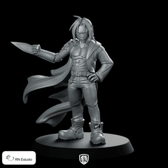 Edward Miniature Dagger Hero Cloaked Adventurer Fantasy - RN Estudio - We Print Miniatures