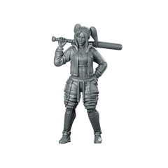 Eileen Spike Kelly 01 Miniature Cyberpunk Bat Fighter - Unit9 - We Print Miniatures