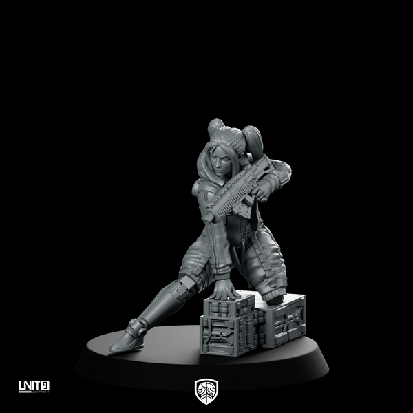 Eileen Spike Kelly 02 Miniature Cyberpunk Sniper Operative