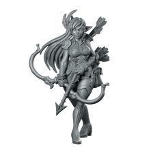 Elf Archer Elaina Fantasy Miniature Female Ranger Hero Miniature 360 Spin 01