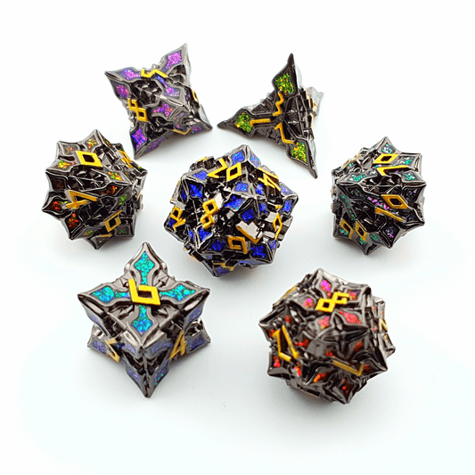 Eldritch Grove | Solid Metal Dice | 7 Piece Set - Tabletop Dominion - We Print Miniatures
