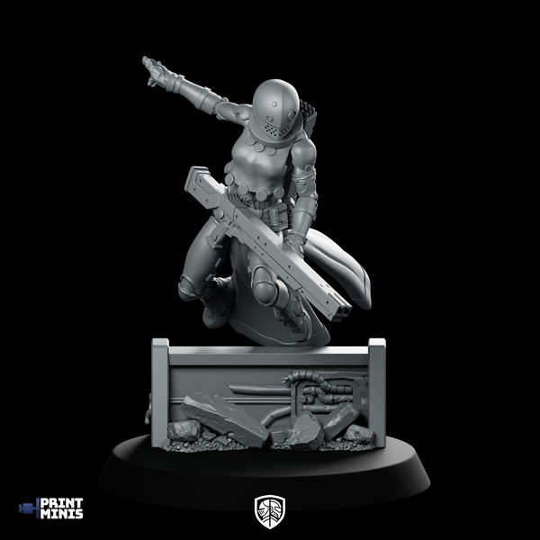 Electrofisher First Squad Unit 8 Miniature Cyberpunk Sci-Fi
