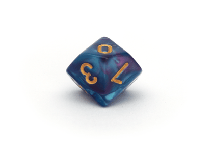 Elemental Dice | 10d10 | Blue & Purple - DiceRoll UK - We Print Miniatures