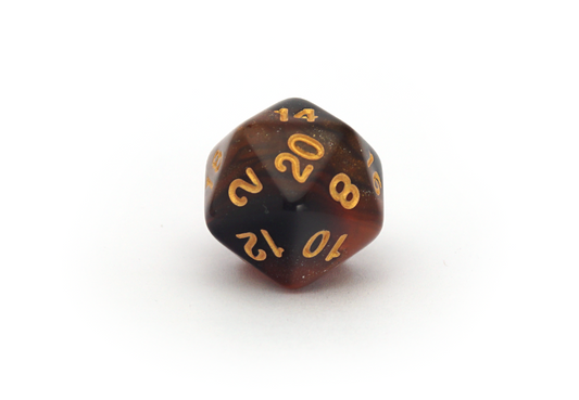 Elemental Dice | Black & Gold
