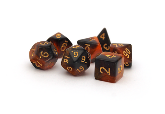 Elemental Dice | Black & Gold