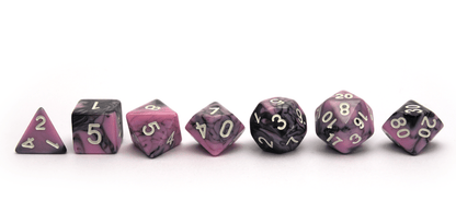 Elemental Dice | Black & Pink - DiceRoll UK - We Print Miniatures