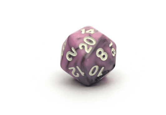 Elemental Dice | Black & Pink - DiceRoll UK - We Print Miniatures
