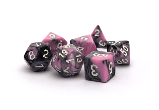 Elemental Dice | Black & Pink - DiceRoll UK - We Print Miniatures