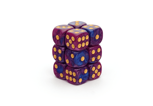 Elemental Dice | Midnight Purple | 12x16mm Dice Block - DiceRoll UK - We Print Miniatures