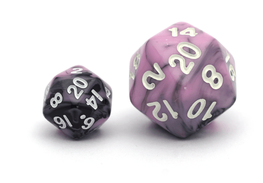 Elemental Dice | Mini | Black & Pink - DiceRoll UK - We Print Miniatures