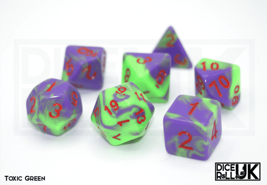 Elemental Dice | Toxic Green - DiceRoll UK - We Print Miniatures