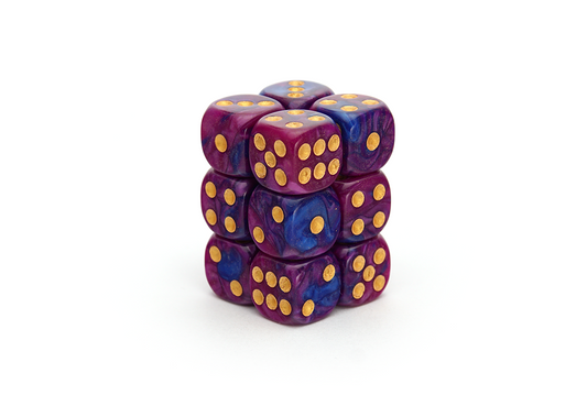 Elemental Dice | Midnight Purple | 12x16mm Dice Block