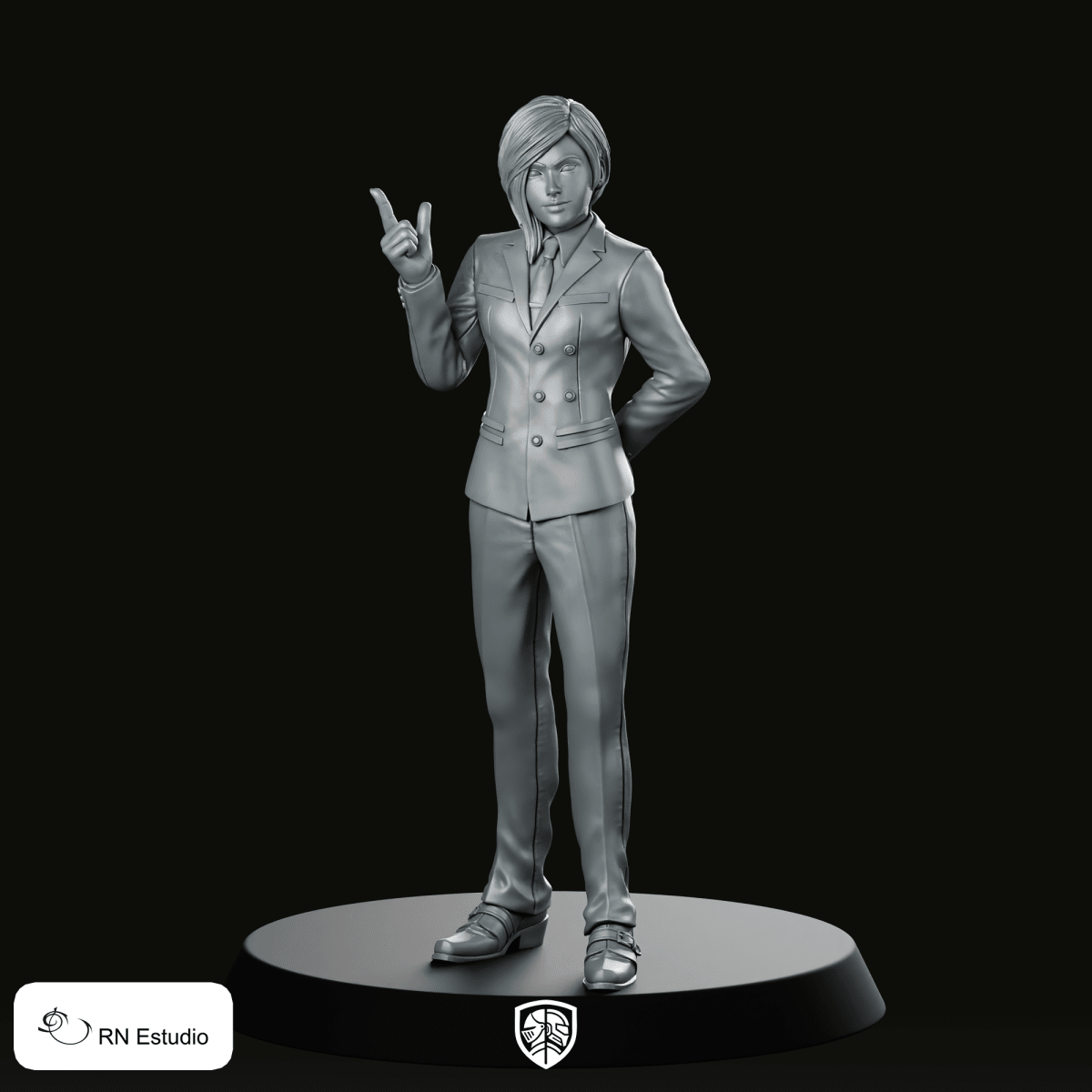 Elena Miniature Charismatic Storyteller RPG Female Hero - RN Estudio - We Print Miniatures
