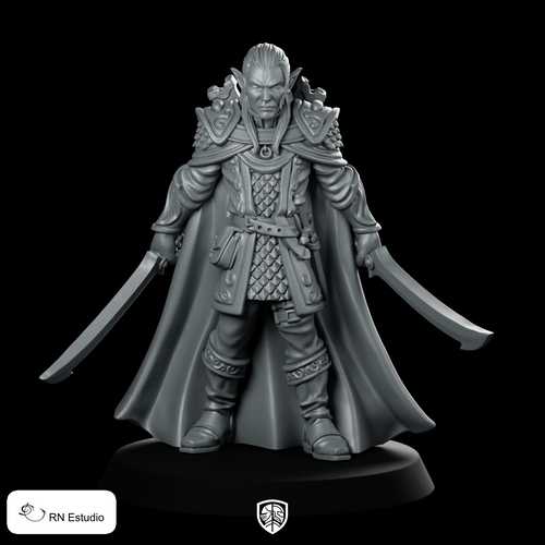 Elf Evendil Gennala LOTR Miniature Dual-Sabre Ranger