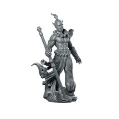 Elf Monk Miniature Elf Bard Miniature 360 Spin 01