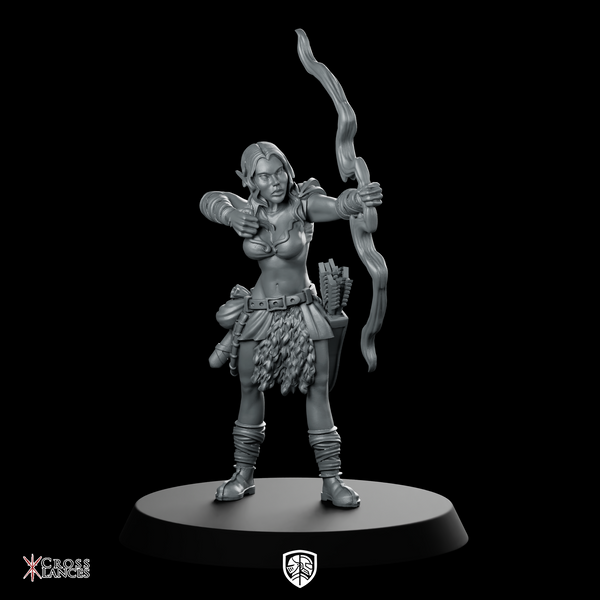 Elf Monk Repaired Miniature Elf Bard