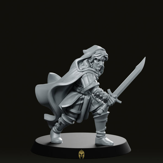 Elf Swordsman Fantasy Miniature - We Print Miniatures