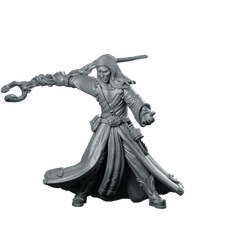 Elf Wizard Miniature Spellcaster Duelist Miniature 360 Spin 01