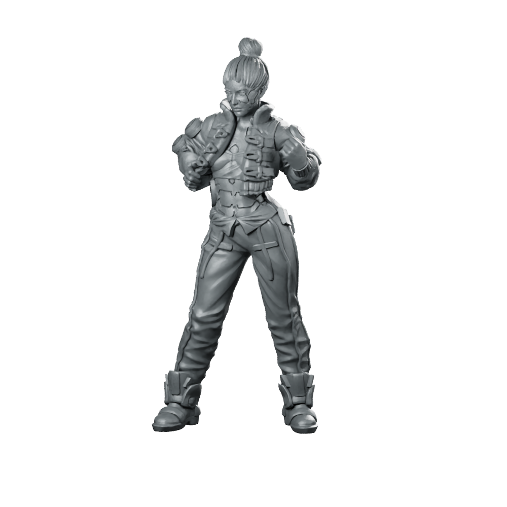 Eli Collins Miniature Cyber Huntress Miniature 360 Spin 01