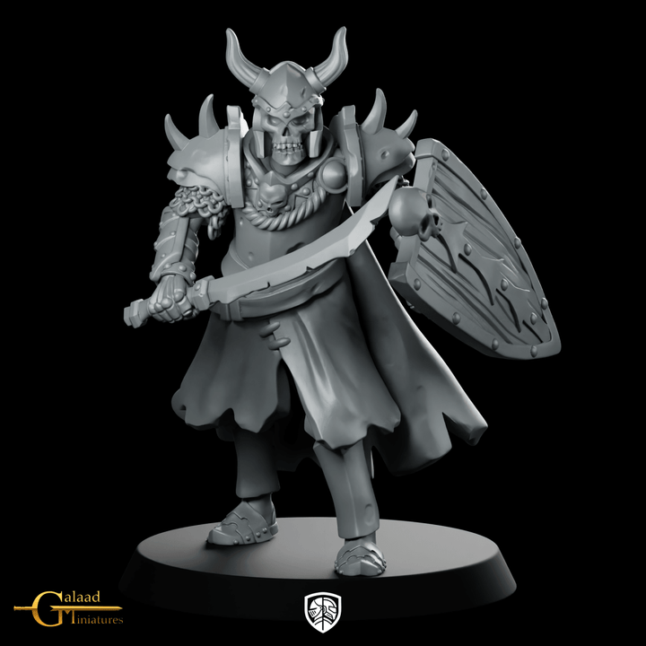 Elite 02 Miniature Horned Skeleton Knight