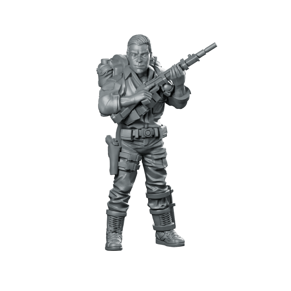 Elite Covert Spec Ops First Sergeant Duke 1 - Papsikels Miniatures - We Print Miniatures