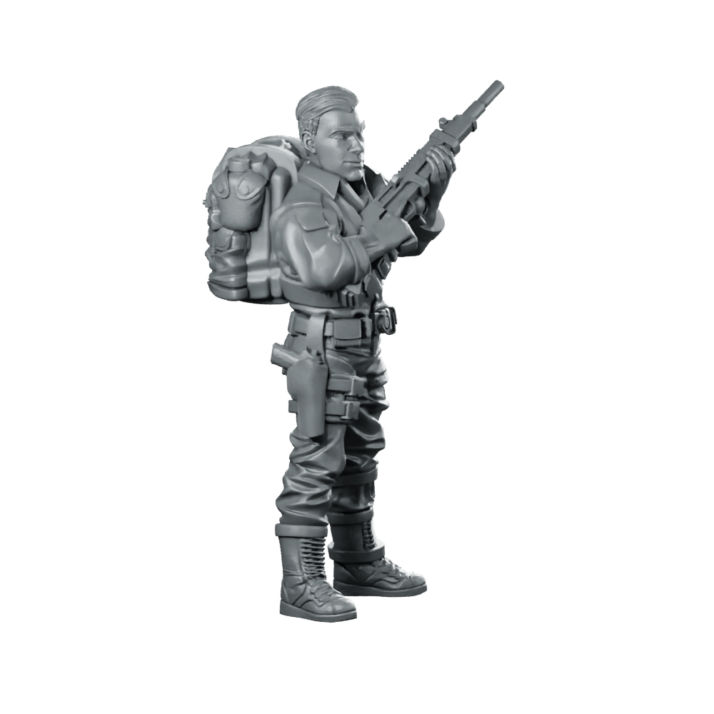Elite Covert Spec Ops First Sergeant Duke 1 - Papsikels Miniatures - We Print Miniatures
