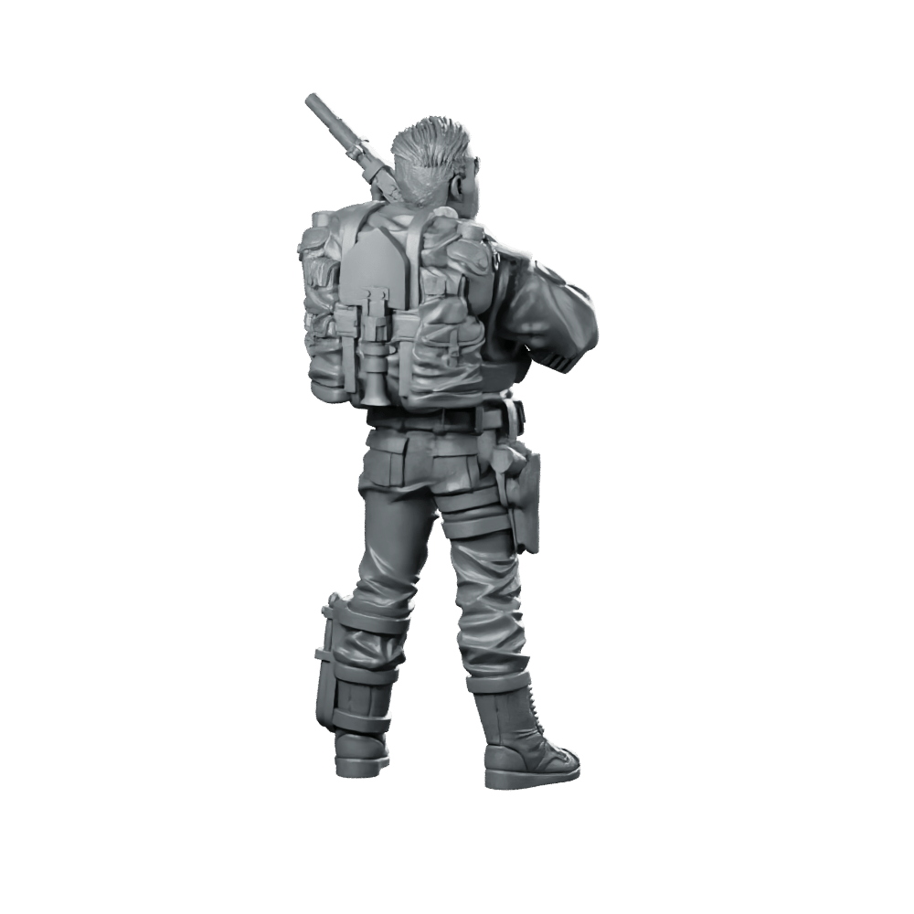 Elite Covert Spec Ops First Sergeant Duke 1 - Papsikels Miniatures - We Print Miniatures