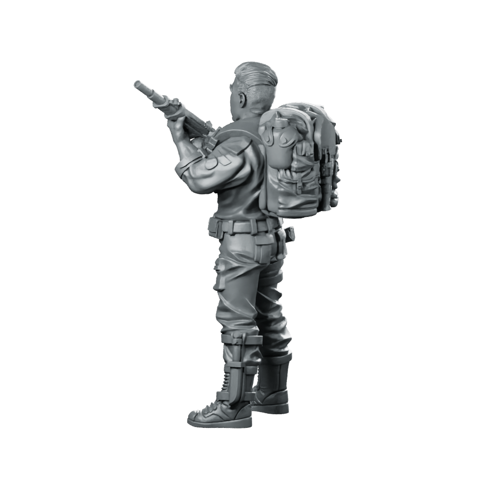 Elite Covert Spec Ops First Sergeant Duke 1 - Papsikels Miniatures - We Print Miniatures