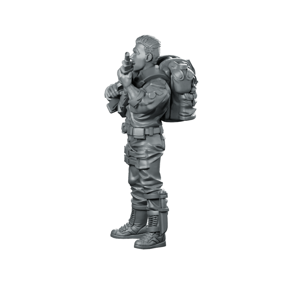 Elite Covert Spec Ops First Sergeant Duke 1 - Papsikels Miniatures - We Print Miniatures