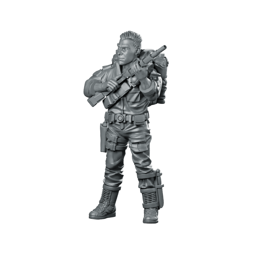 Elite Covert Spec Ops First Sergeant Duke 1 - Papsikels Miniatures - We Print Miniatures